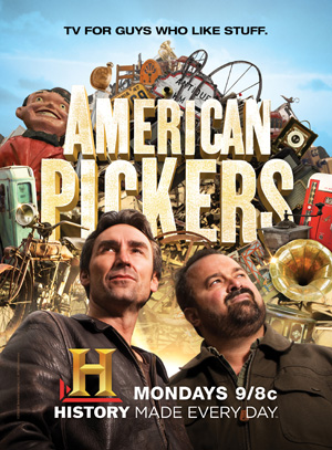 American Pickers Mike Wolfe (left) and Frank Fritz. Image courtesy HISTORY.
